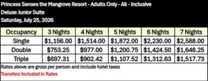 Deluxe Junior Suite Rates