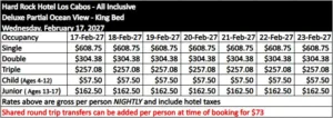 Deluxe King Rates